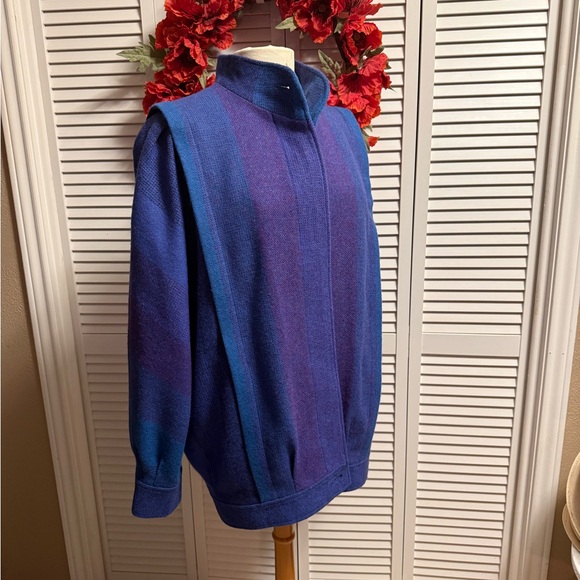 70s VTG Avoca Collection Pure New Wool Coat Jacket & Skirt Set L Made in Ireland - Picture 1 of 9